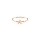 Anello Lettera Big fedina liscia