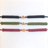 Bracciale sagola intrecciata Lettera Big Diamanti