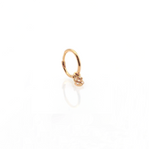 Mono Orecchino Cerchietto Lettera Big con diamanti