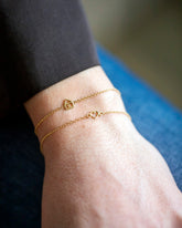Gold thread bracelet