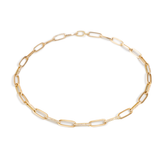 Collana Catena con maglie di diamanti alternate