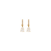 teardrop diamond earrings
