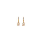 pave diamond drop earrings