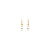 shuttle diamond earrings