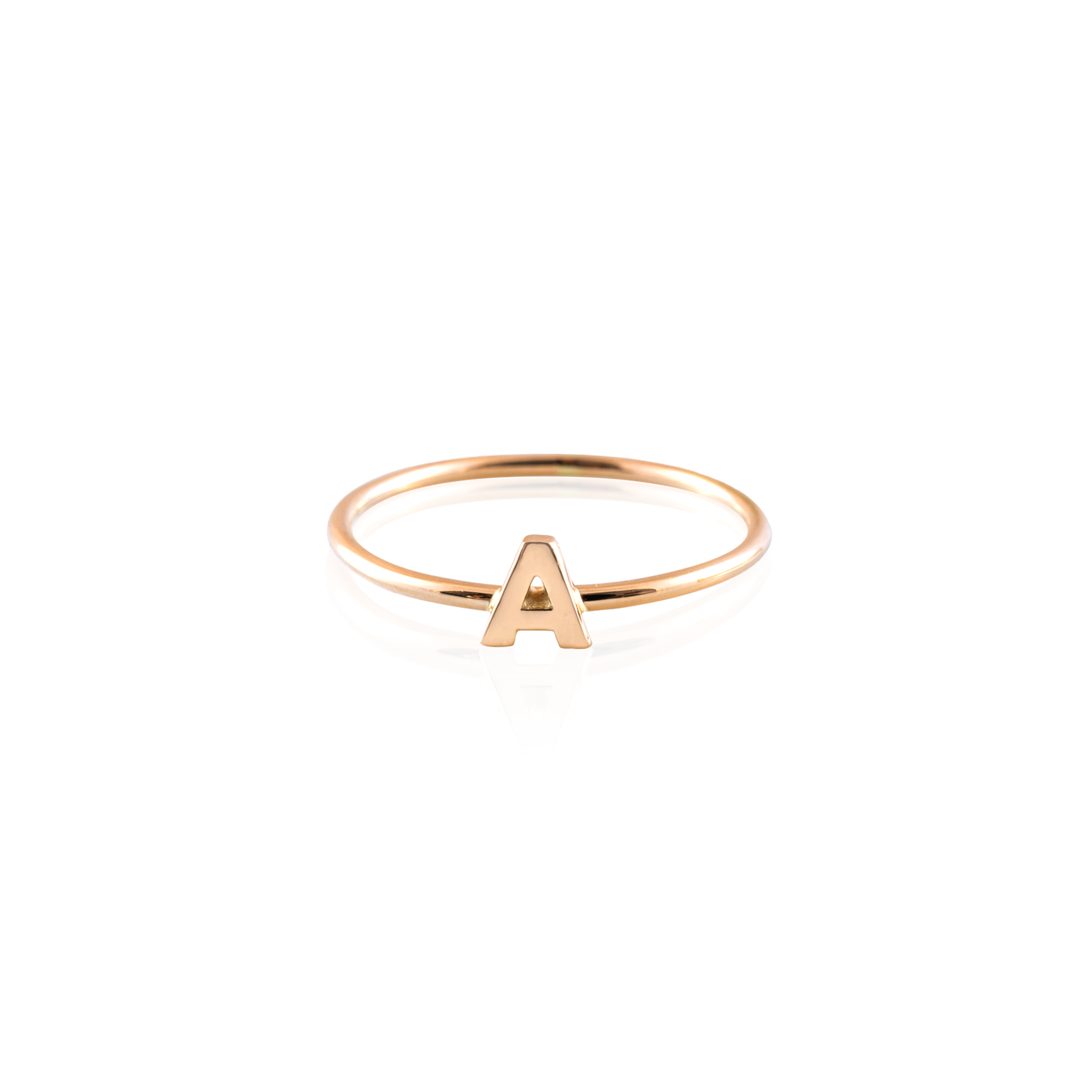 Anello Lettera Big fedina liscia