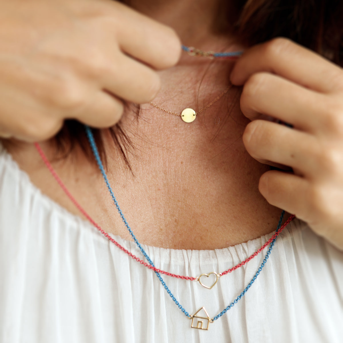 Collana Filo colorata