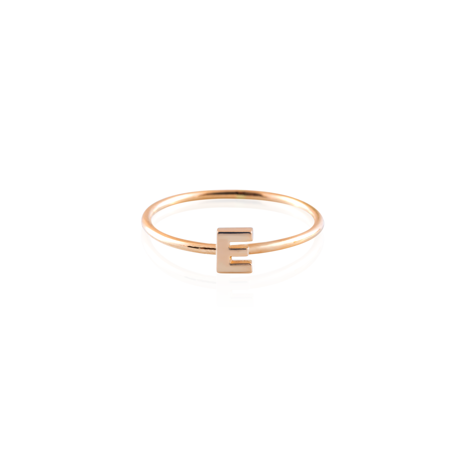 Anello Lettera Big fedina liscia