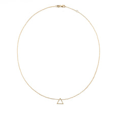 One element gold thread necklace