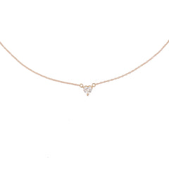 Necklace with heart cut diamond