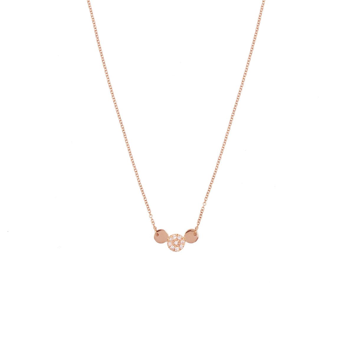 Collana Teorema Bubbles 3 tondi diamanti