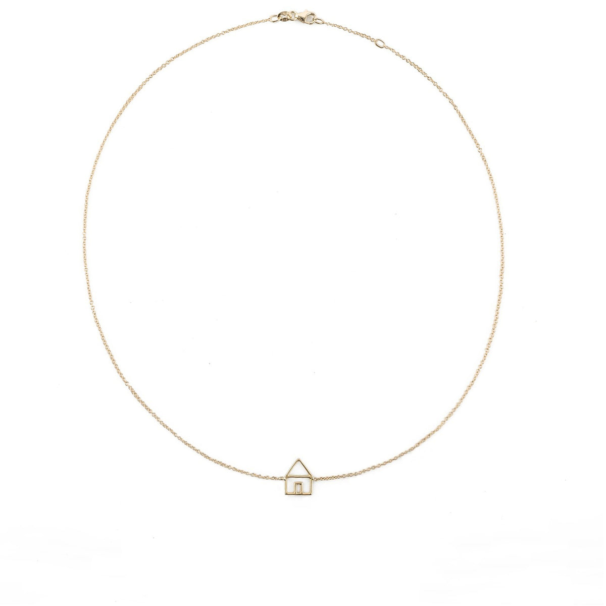 One element gold thread necklace