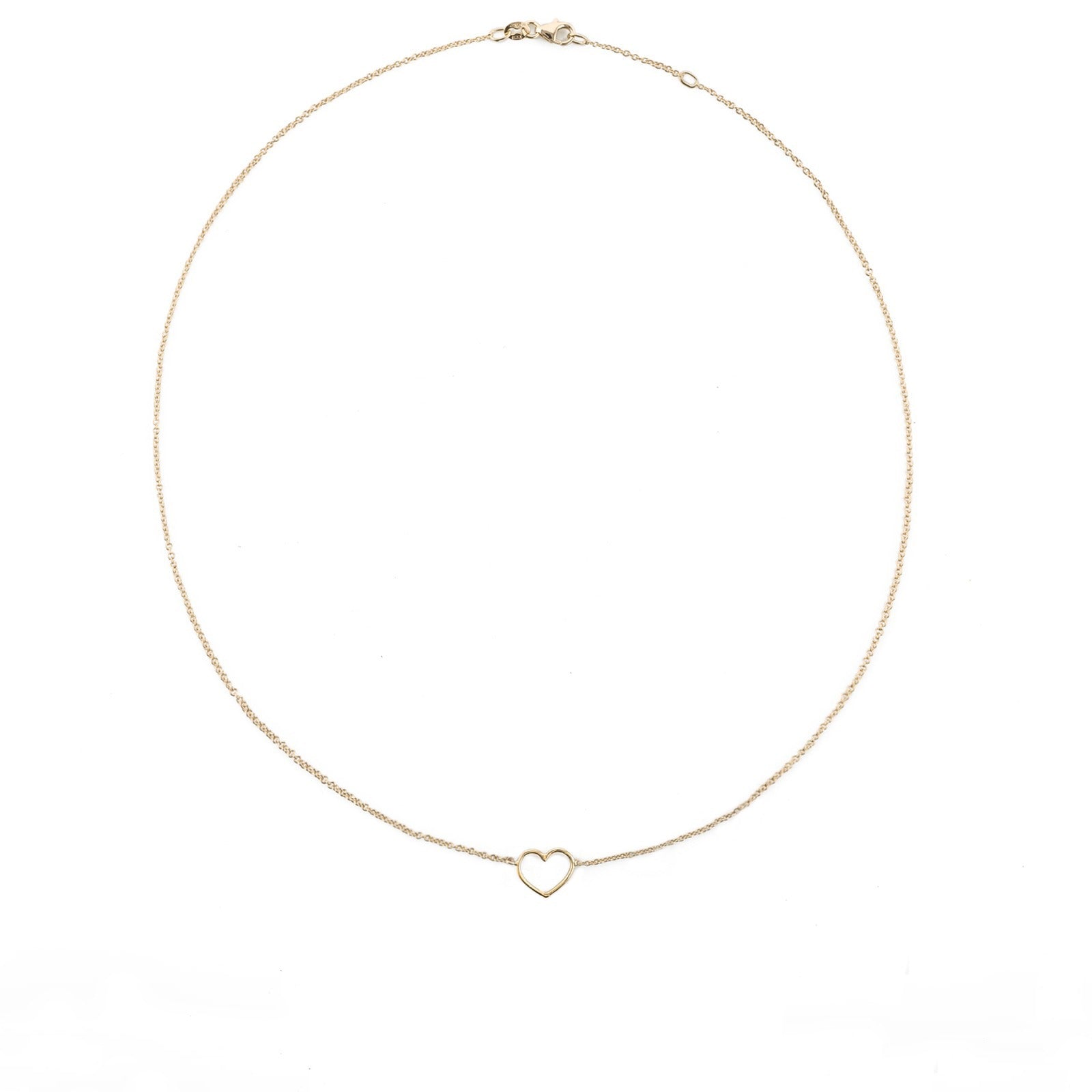 One element gold thread necklace