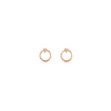 Single Round Theorem Earring with Triangle