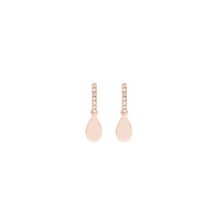 gold and diamond drop earrings
